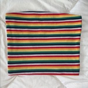 rainbow pride crop top